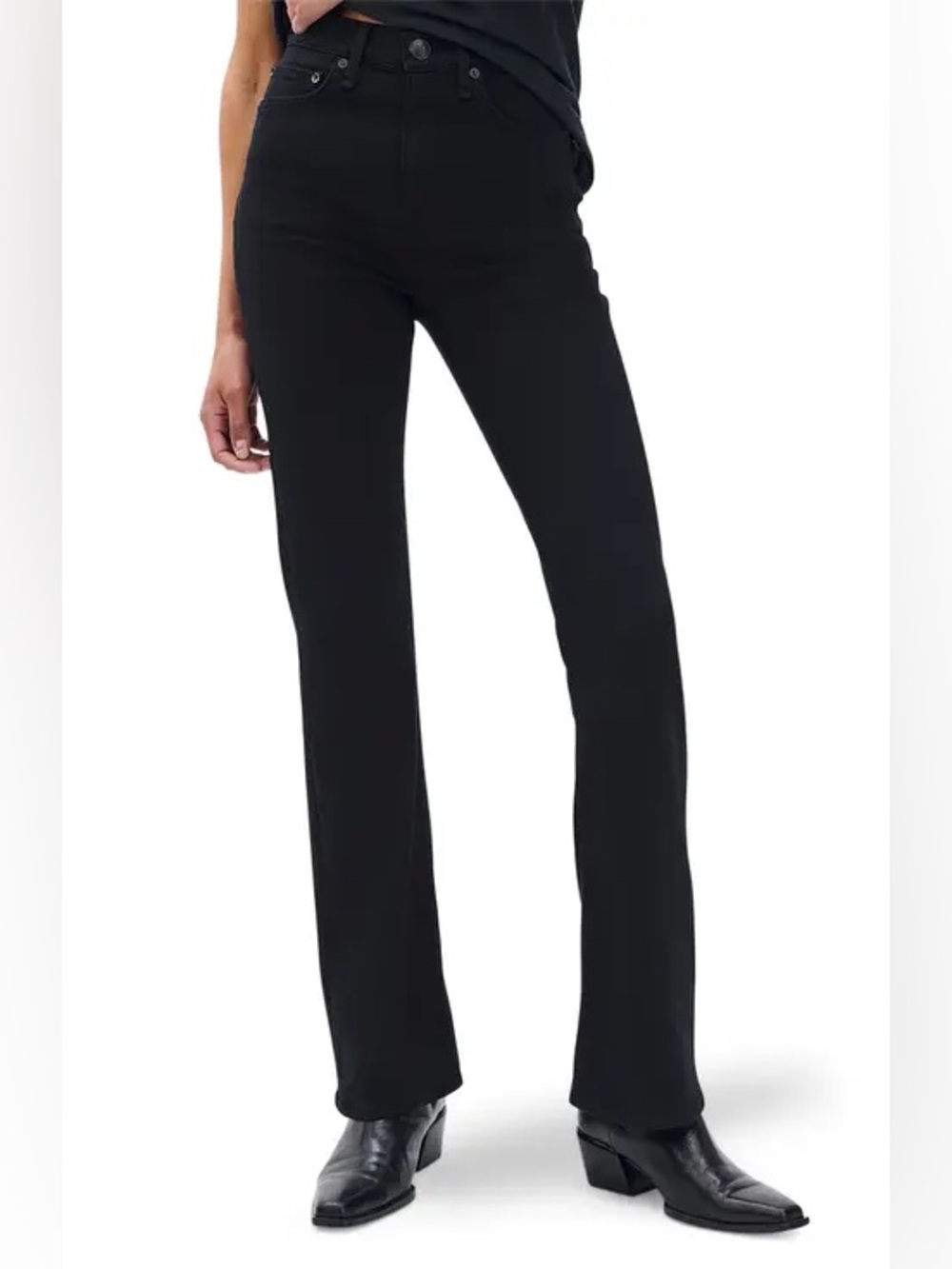 Rag & Bone Black Nina High-Rise Bootcut - 29
